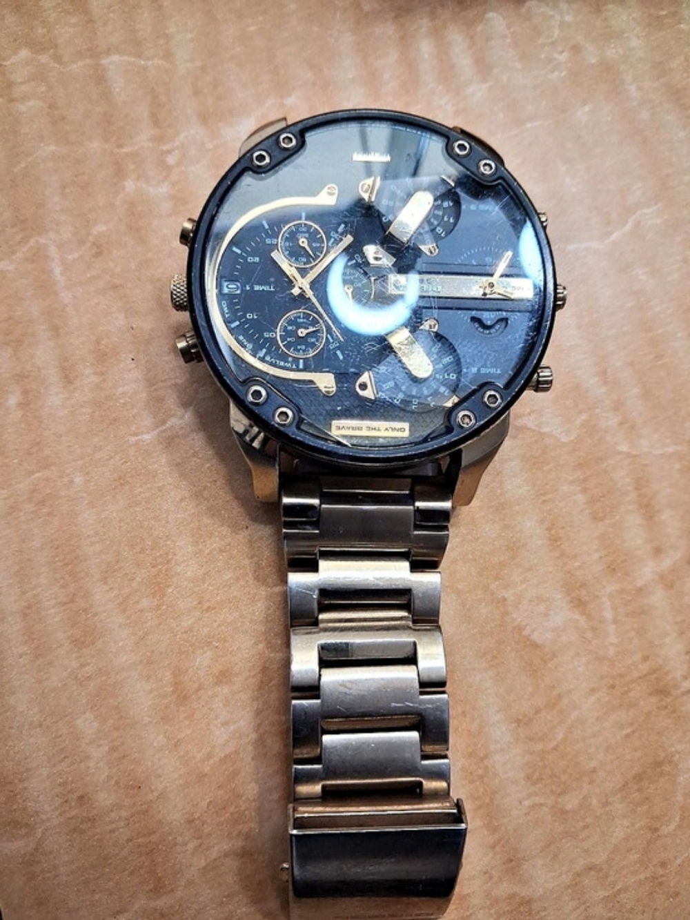 Diesel Mr. Daddy 2.0 DZ7333 Men's Chronograph Watch Black And Gold